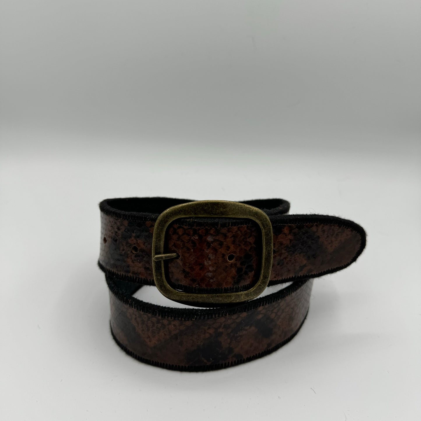 Brown Snakeskin Belt