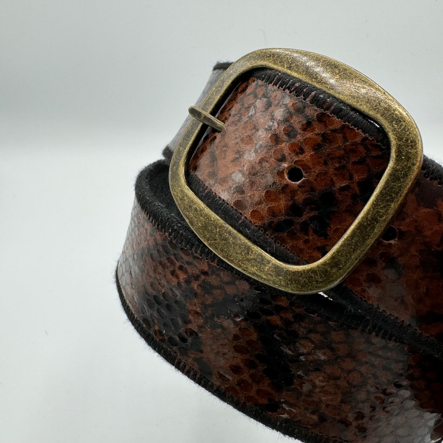 Brown Snakeskin Belt