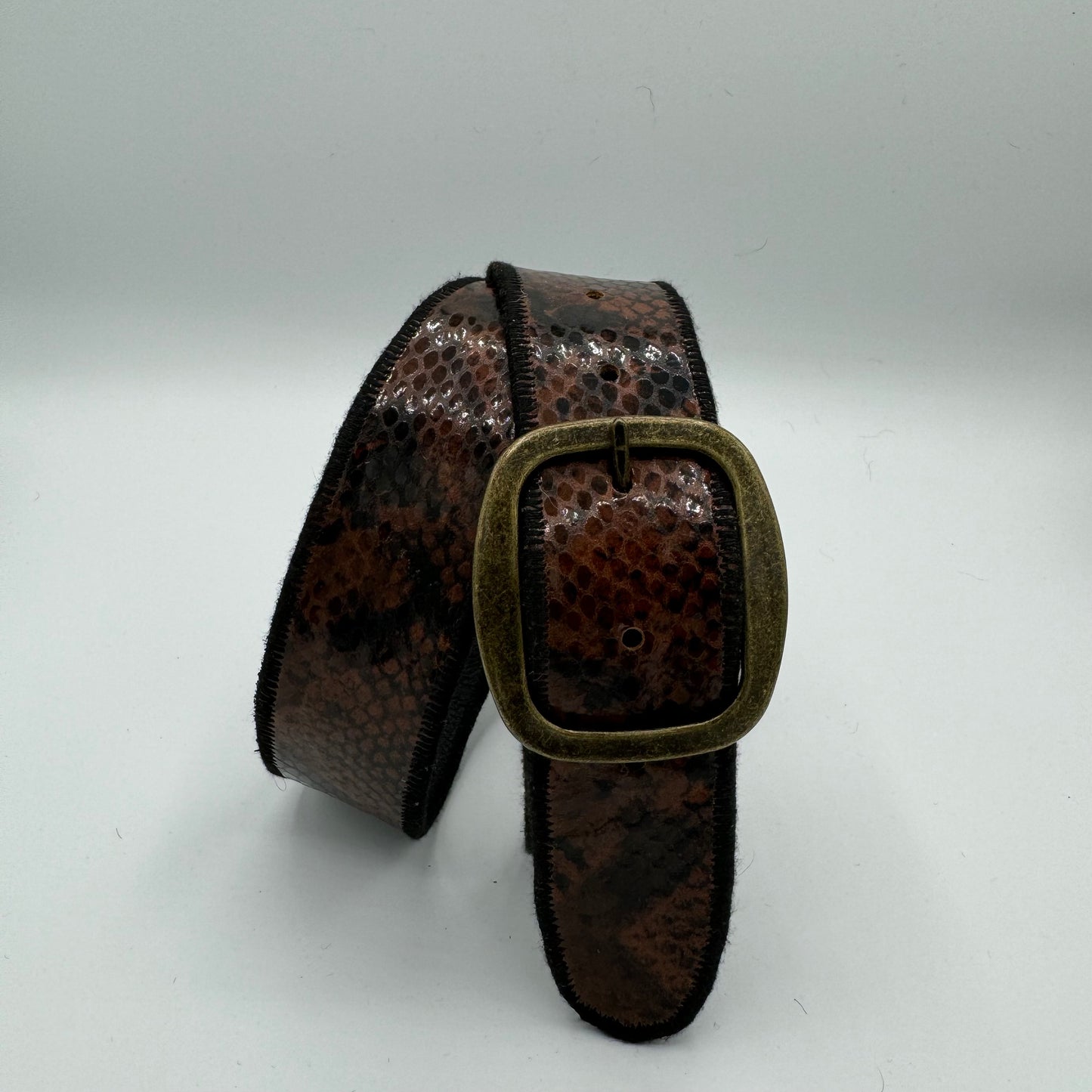 Brown Snakeskin Belt