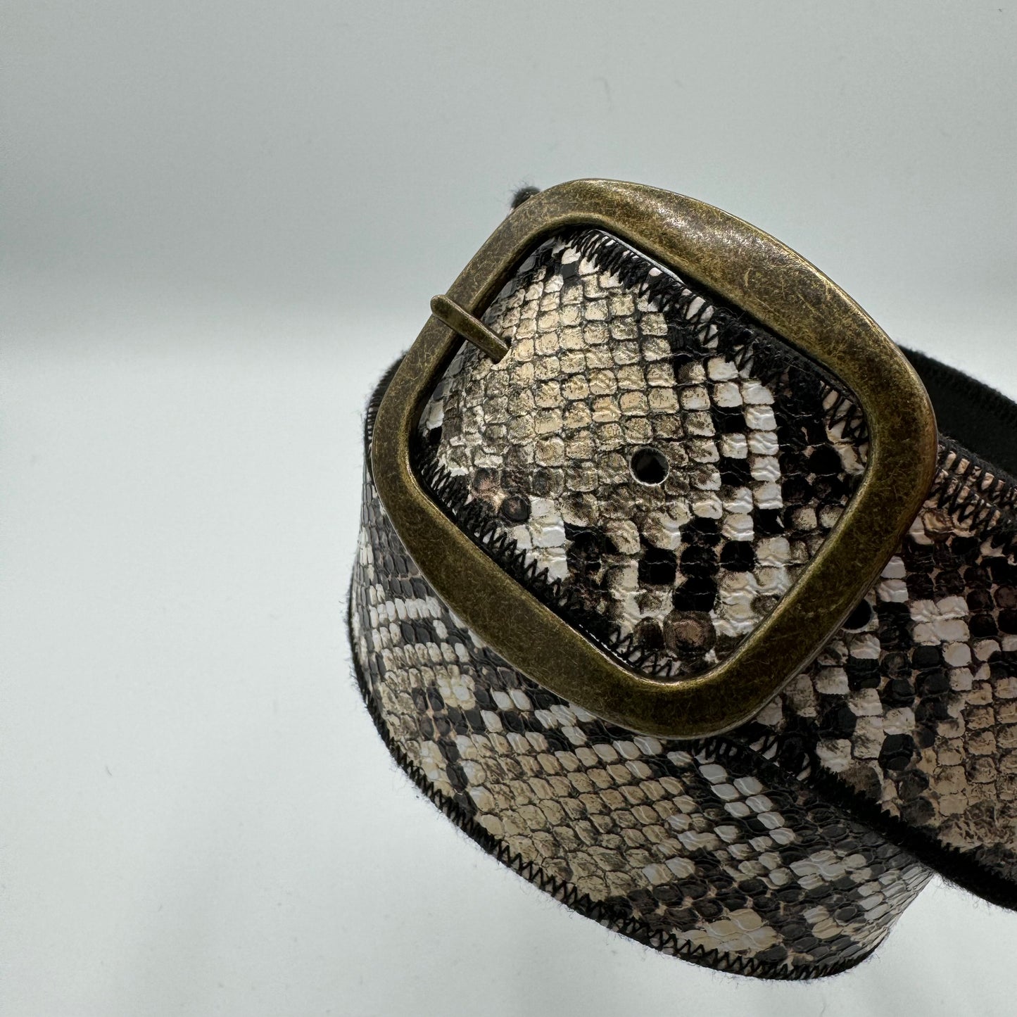 Faux Snakeskin Belt