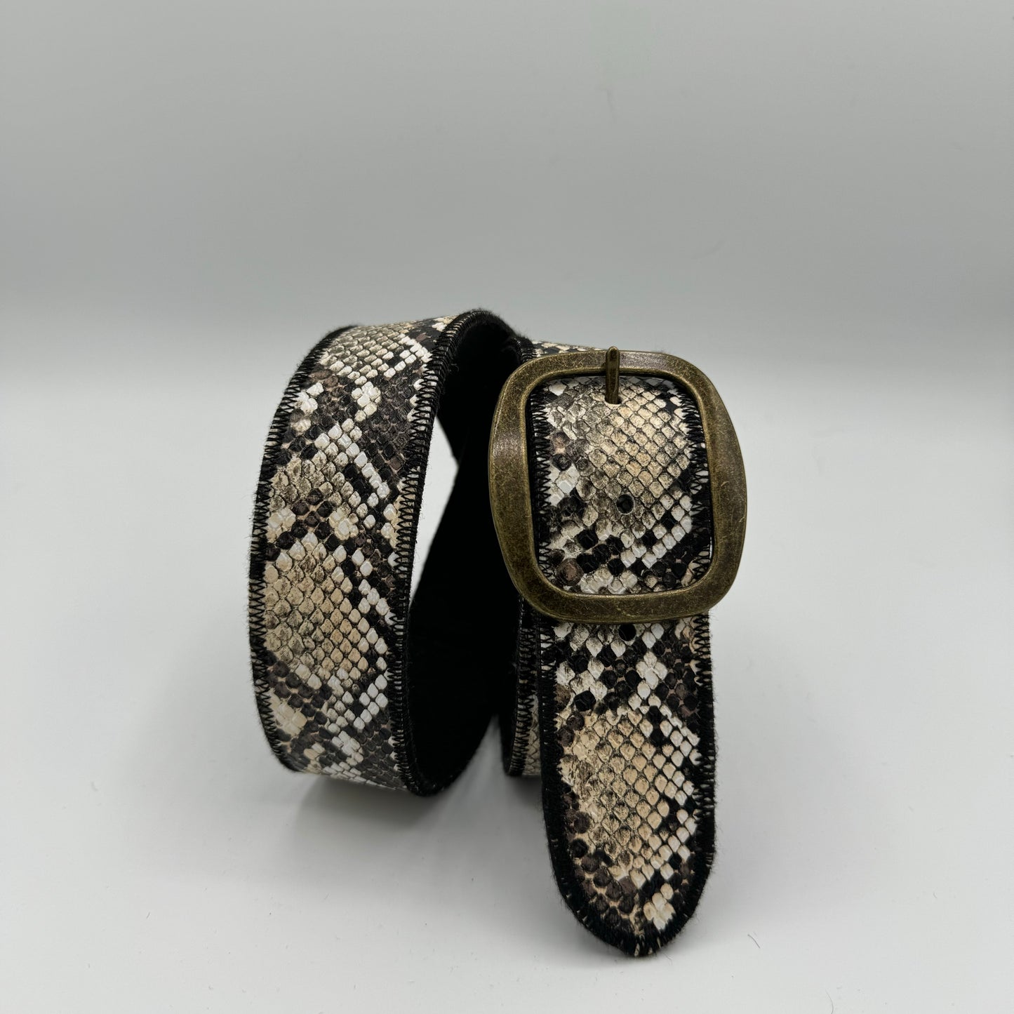 Faux Snakeskin Belt