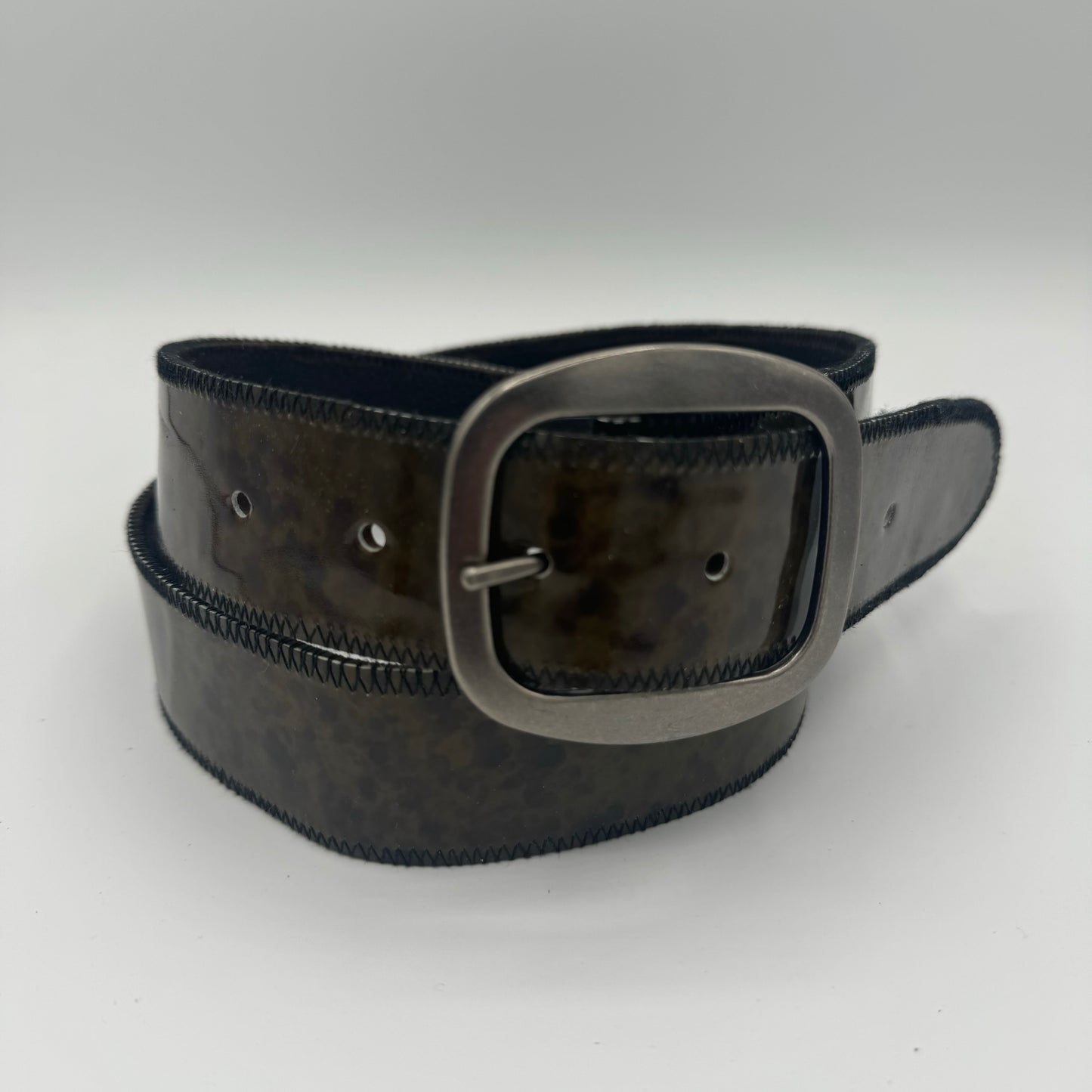 70's Olive Green Black Belt